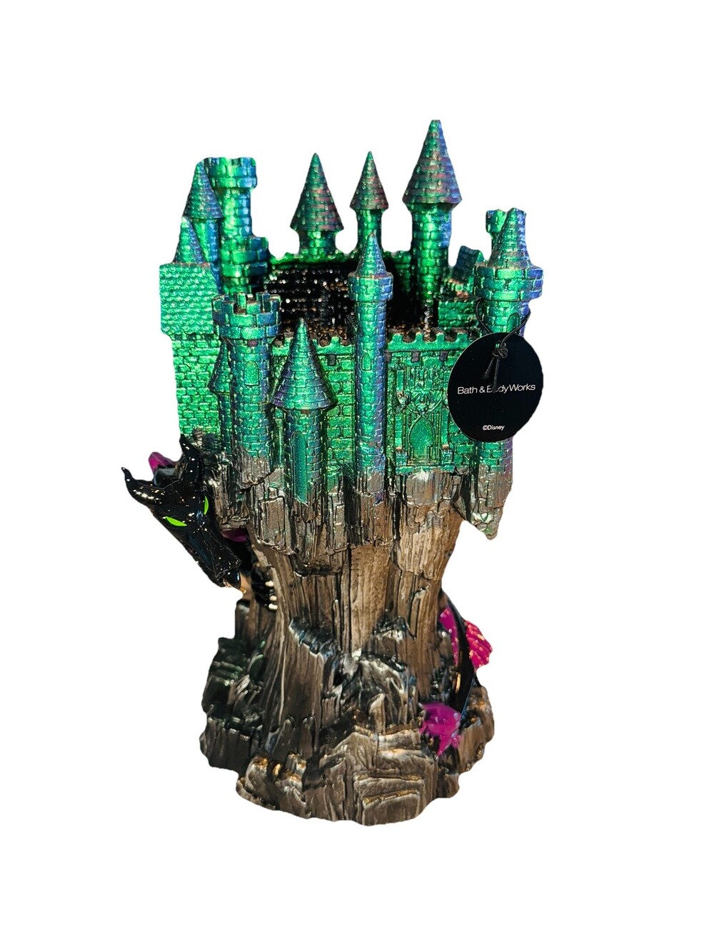 Maleficent Dragon Castle Disney Villains NEW Bath & Body Works Candle Holder